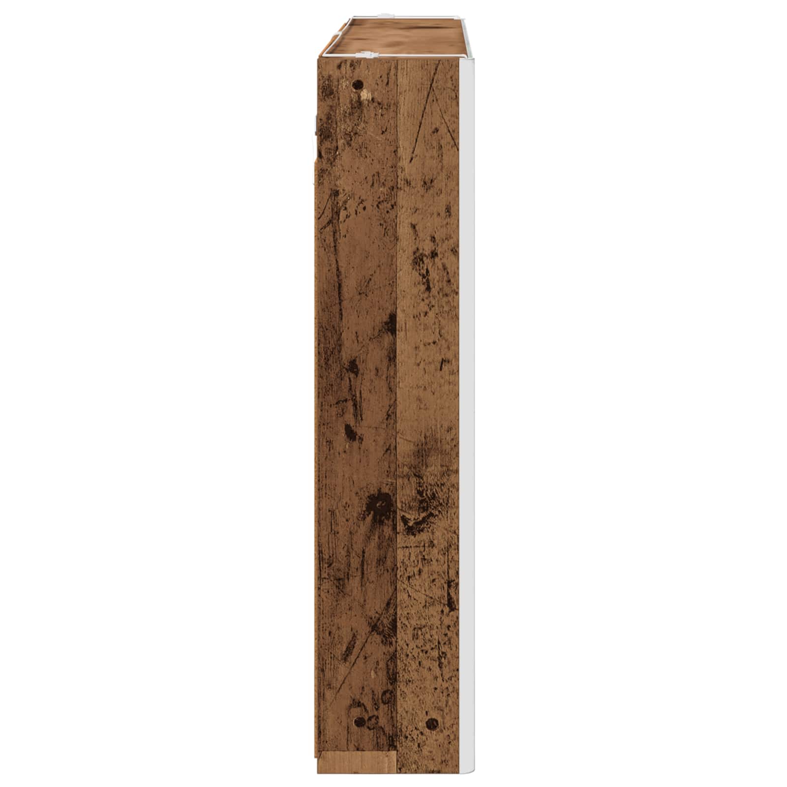 vidaXL Szafka z lustrem do łazienki Stare drewno 103,5 x 15,5 x 70 cm