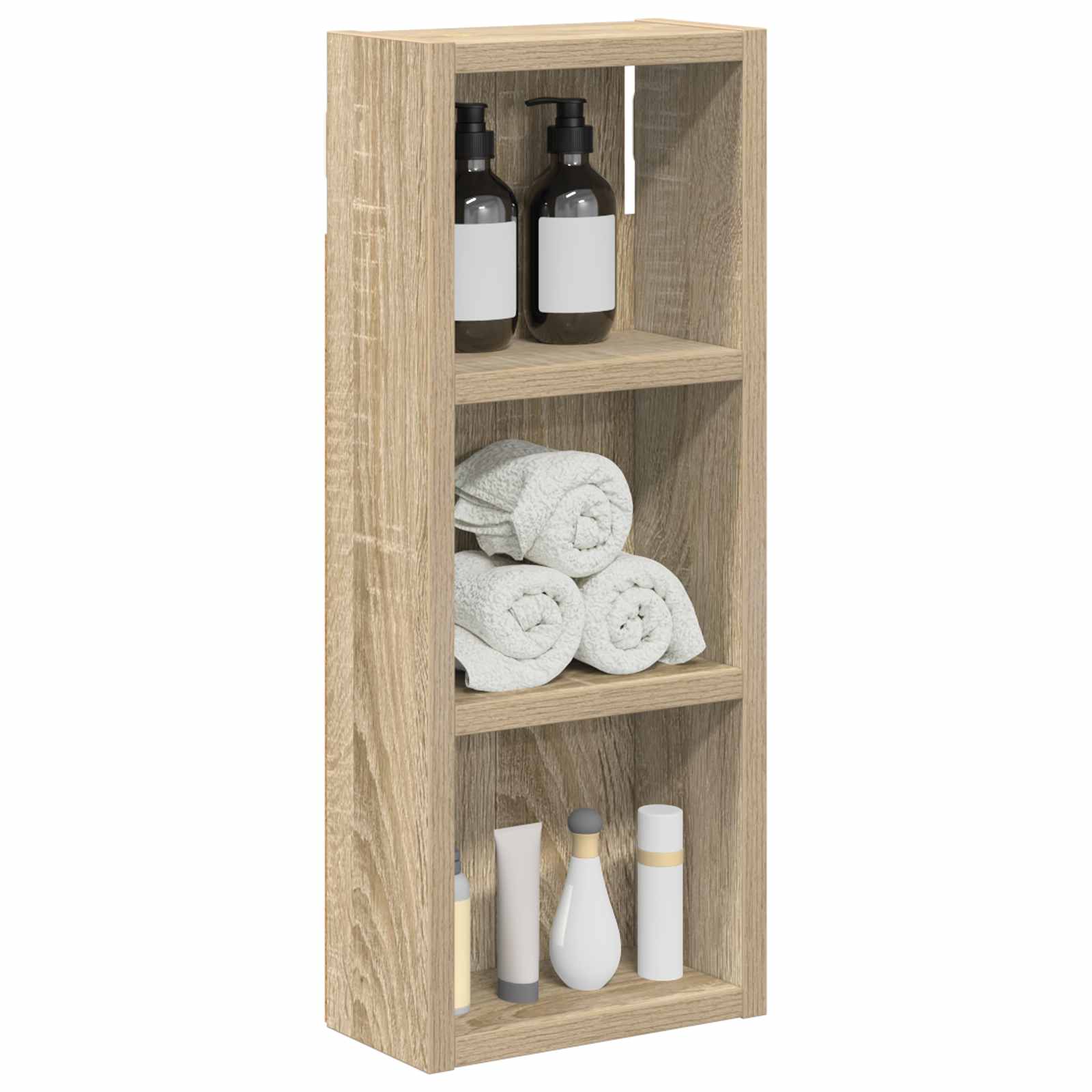 vidaXL Szafka ścienna łazienkowa z półką Dąb Sonoma 20 x 10 x 50 cm