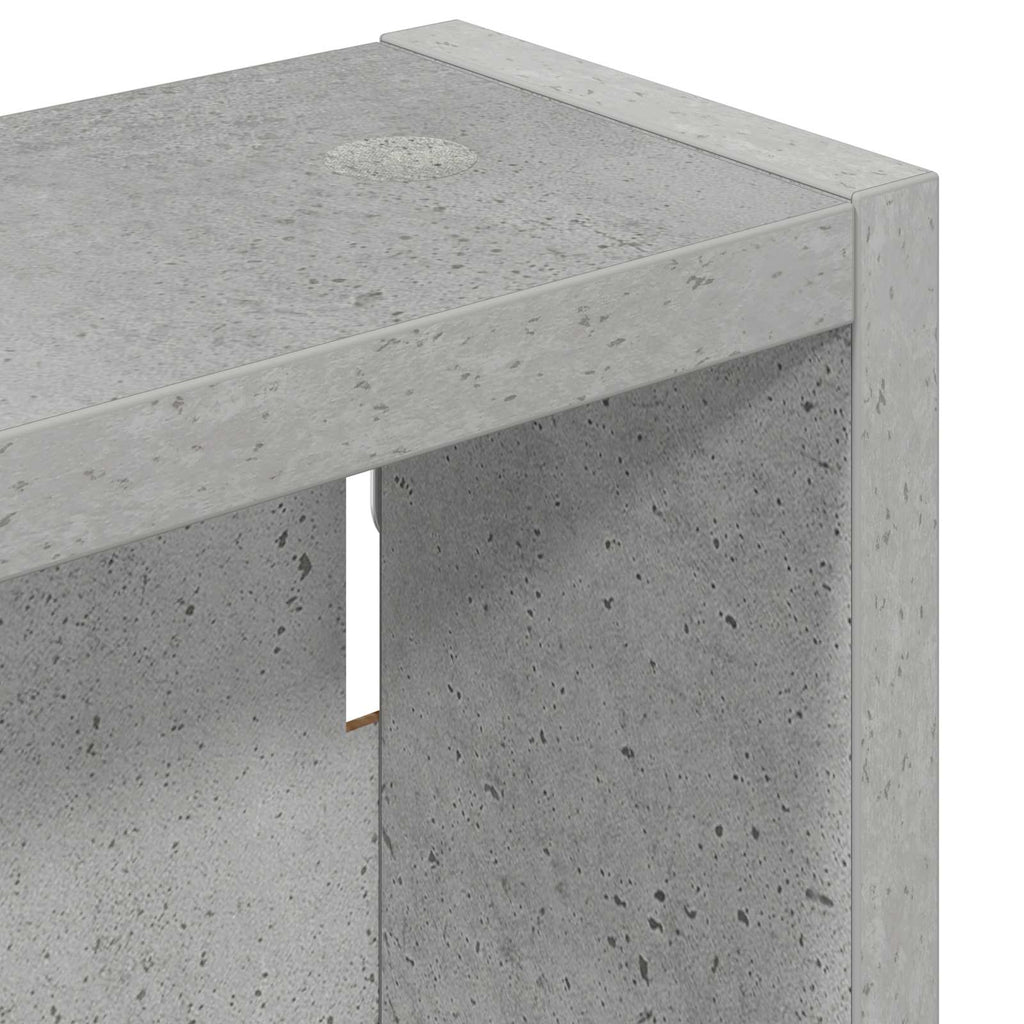 vidaXL Szafka ścienna łazienkowa Betonowy Szary 20 x 10 x 50 cm