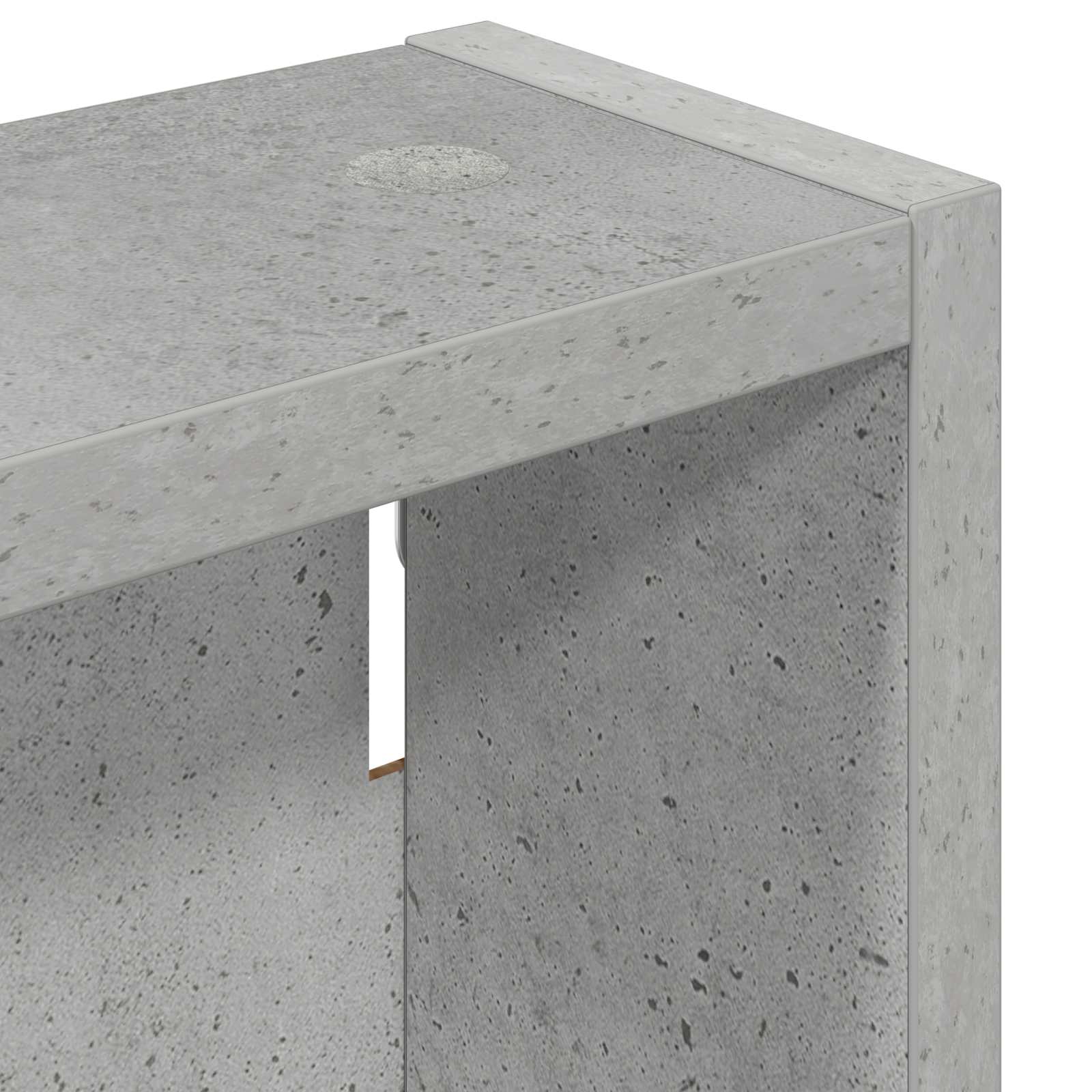 vidaXL Szafka ścienna łazienkowa Betonowy Szary 20 x 10 x 50 cm