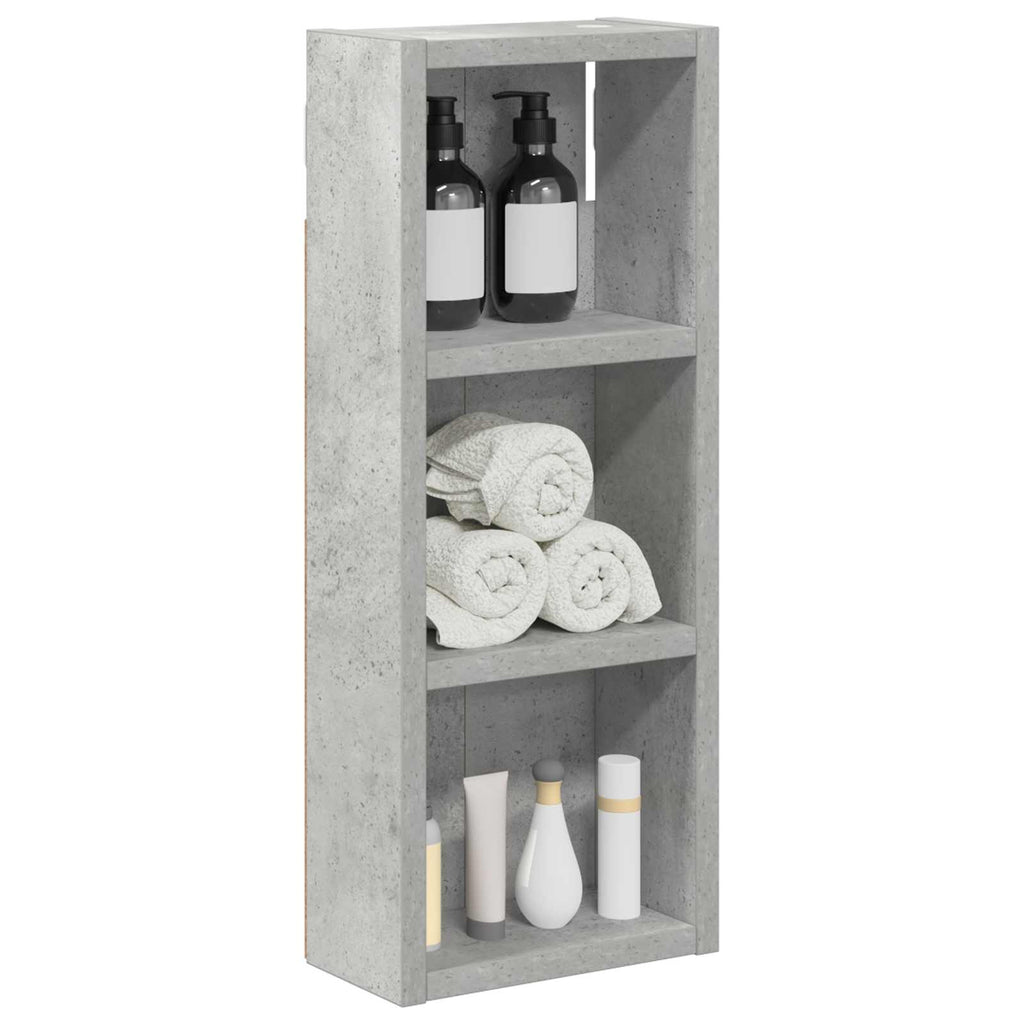 vidaXL Szafka ścienna łazienkowa Betonowy Szary 20 x 10 x 50 cm