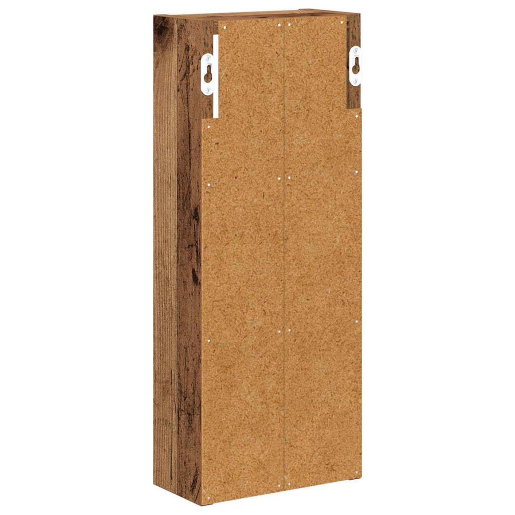 vidaXL Szafka ścienna łazienkowa z półką Stare drewno 20 x 10 x 50 cm