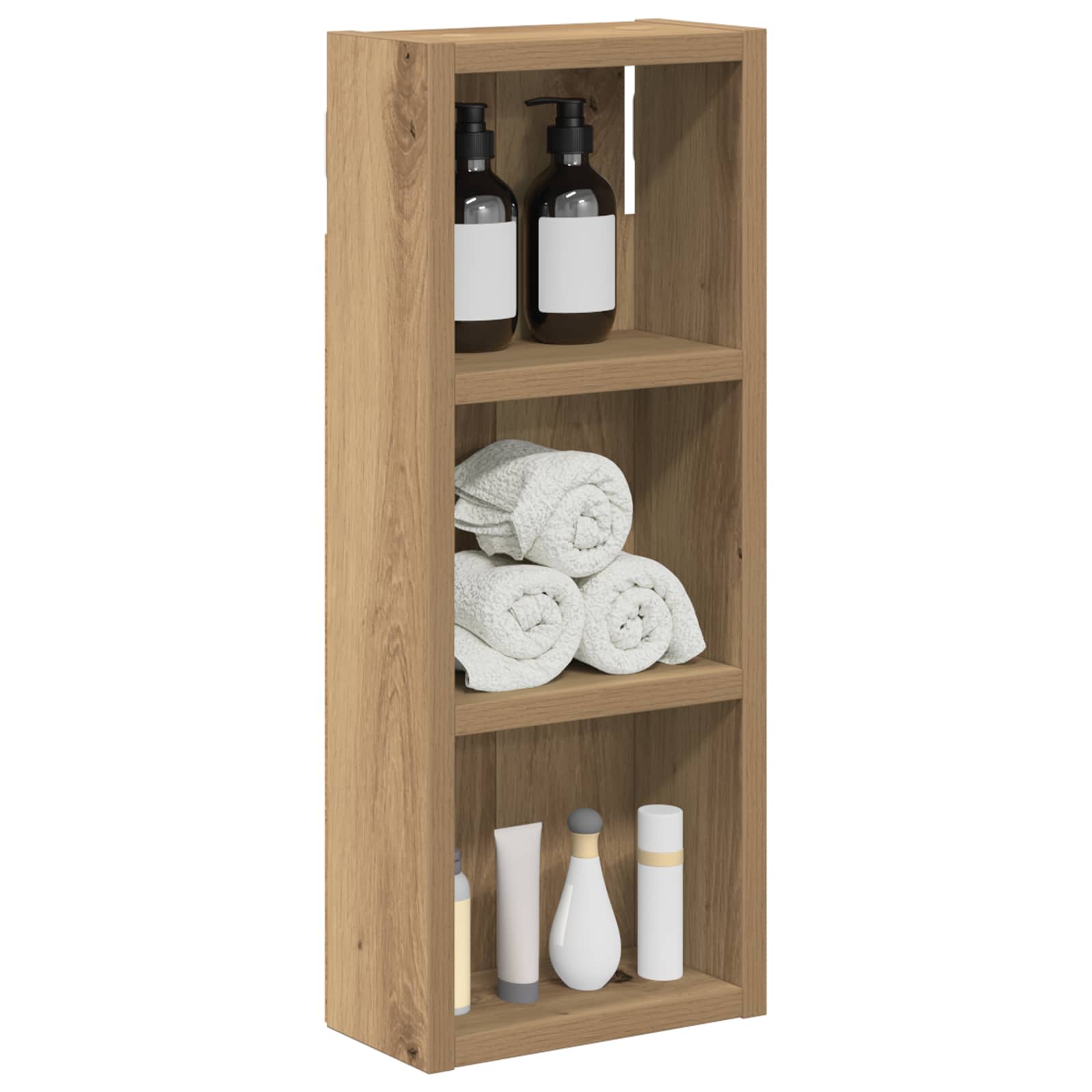 vidaXL Szafka ścienna łazienkowa Dąb rzemieślniczy 20 x 10 x 50 cm