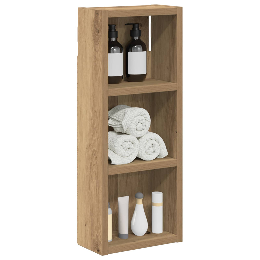vidaXL Szafka ścienna łazienkowa Dąb rzemieślniczy 20 x 10 x 50 cm