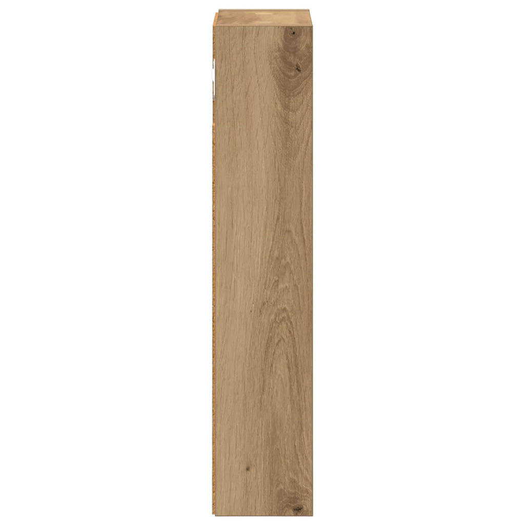 vidaXL Szafka ścienna łazienkowa Dąb rzemieślniczy 20 x 10 x 50 cm