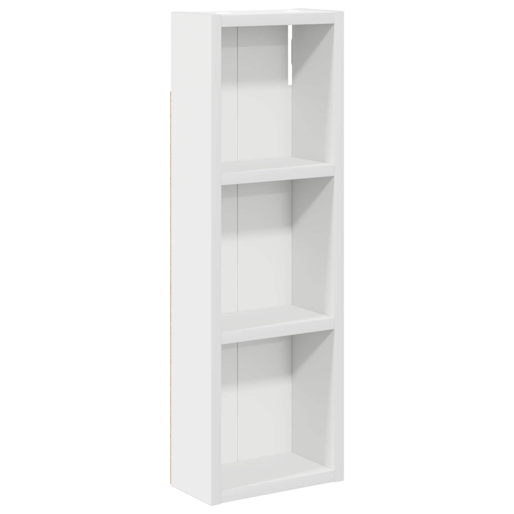 vidaXL Szafka ścienna łazienkowa z półką Biały 20 x 10 x 60,5 cm