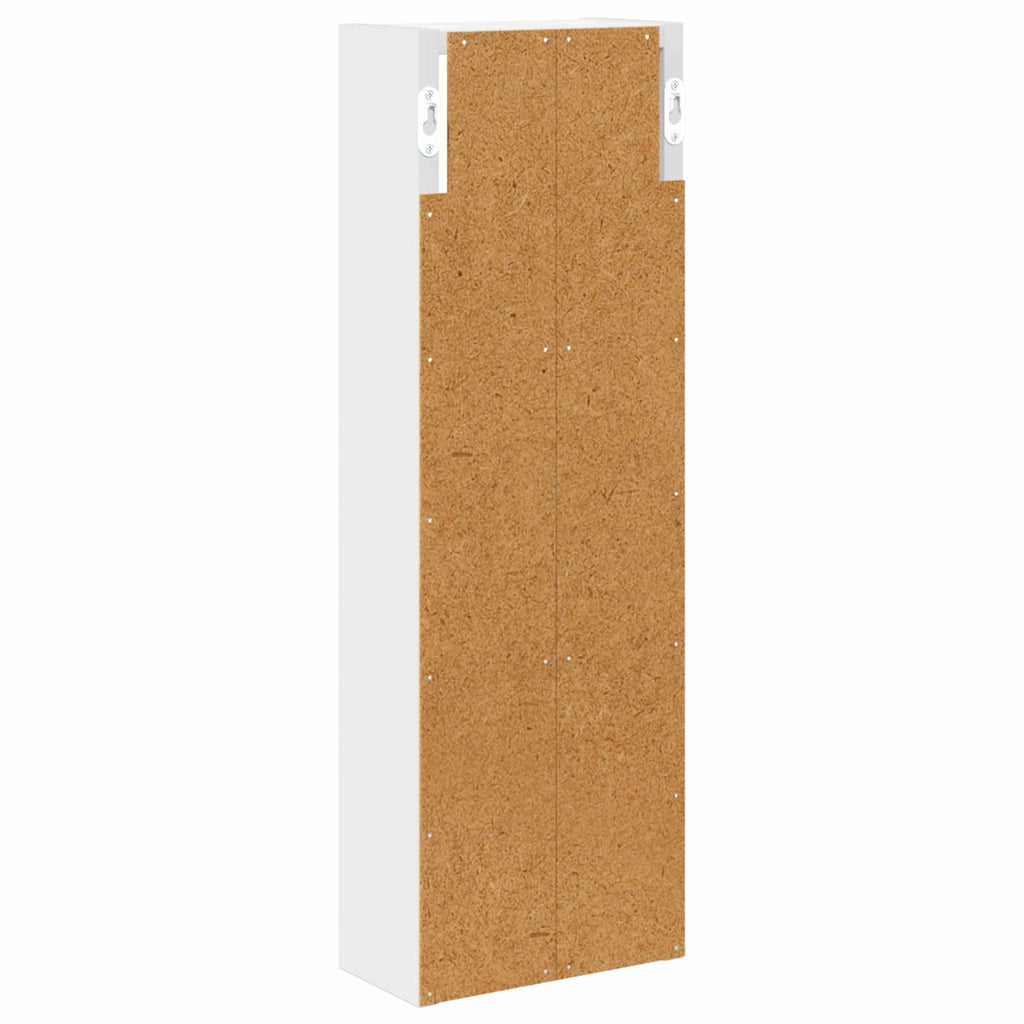 vidaXL Szafka ścienna łazienkowa z półką Biały 20 x 10 x 60,5 cm