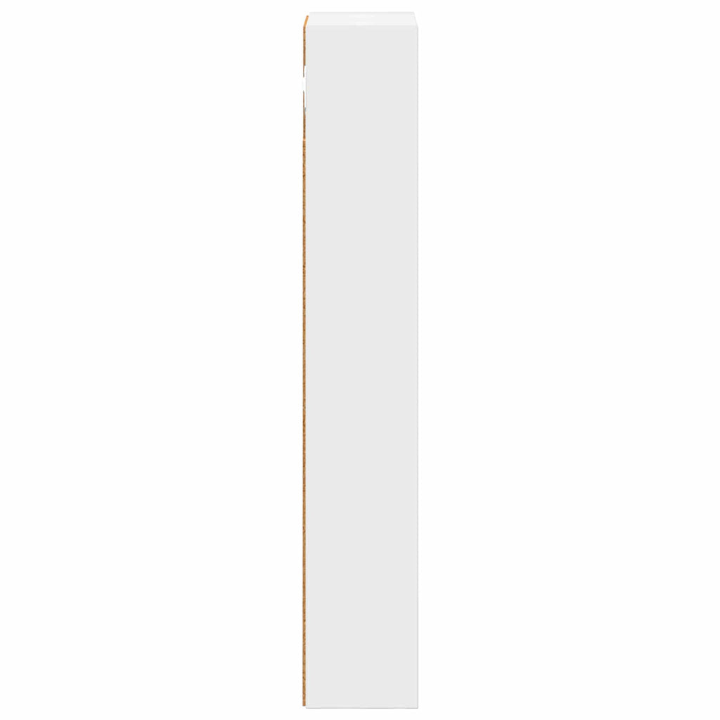 vidaXL Szafka ścienna łazienkowa z półką Biały 20 x 10 x 60,5 cm
