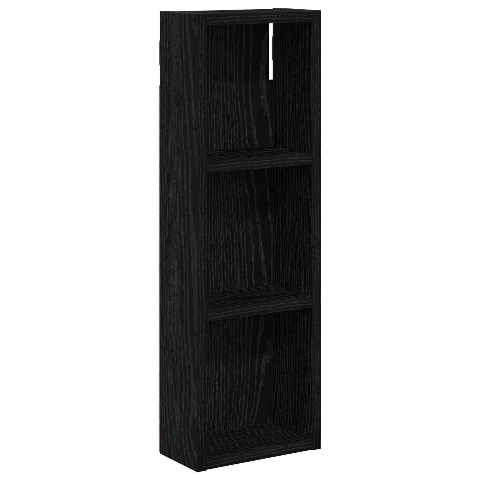 vidaXL Szafka ścienna łazienkowa z półką Czarny Dąb 20 x 10 x 60,5 cm