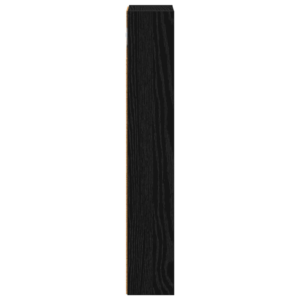 vidaXL Szafka ścienna łazienkowa z półką Czarny Dąb 20 x 10 x 60,5 cm