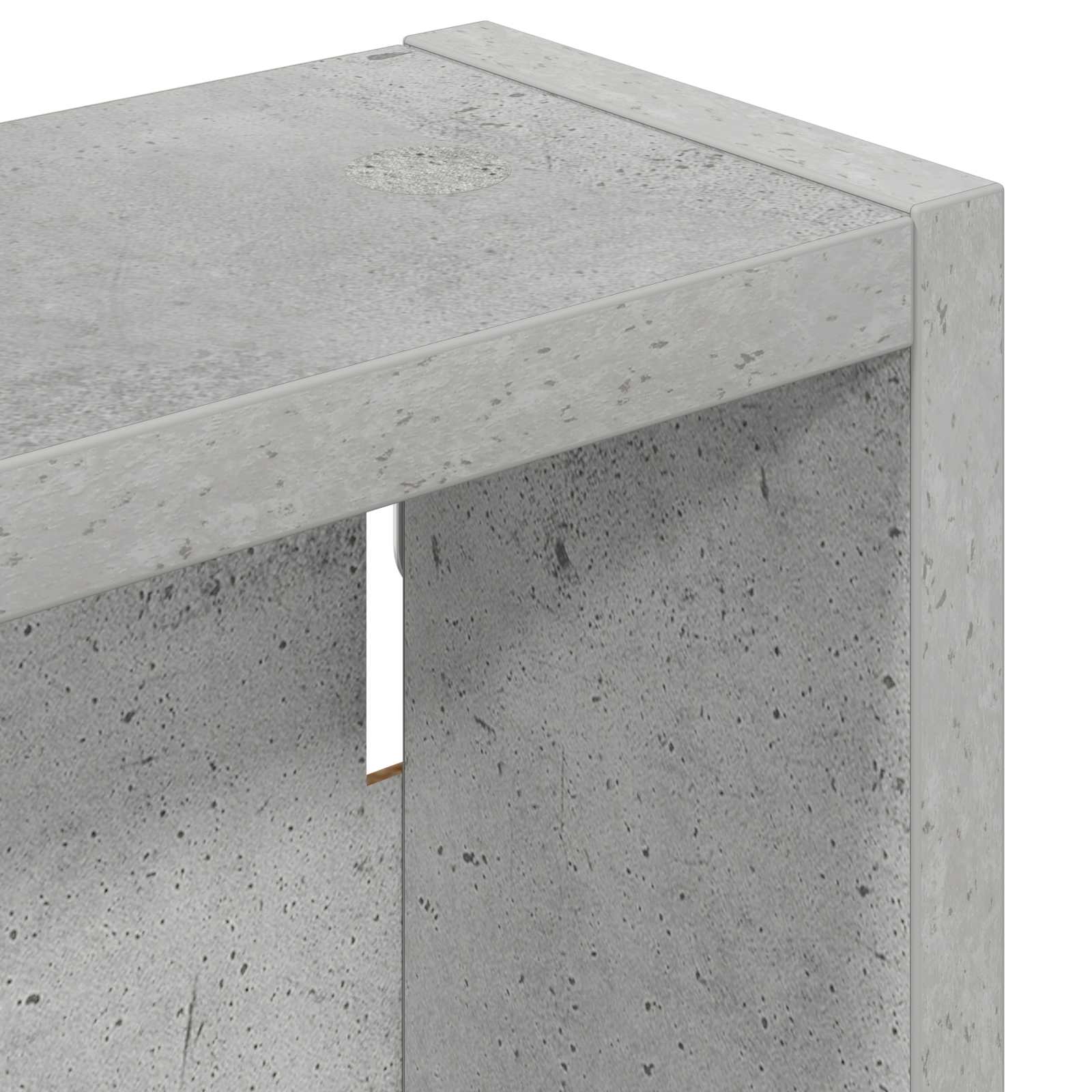 vidaXL Szafka ścienna łazienkowa Betonowy Szary 20 x 10 x 60,5 cm