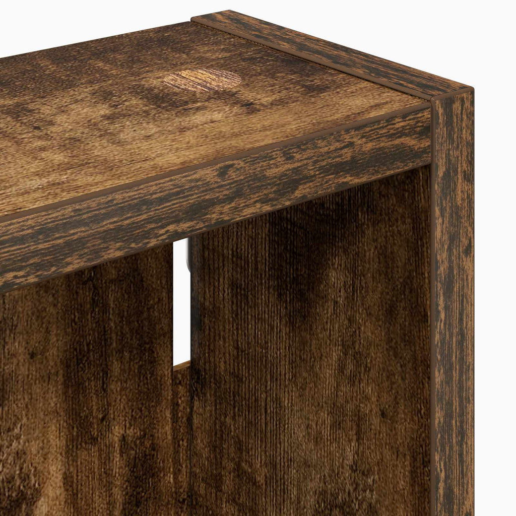 vidaXL Szafka ścienna łazienkowa z półką Dąb Wędzony 20 x 10 x 60,5 cm