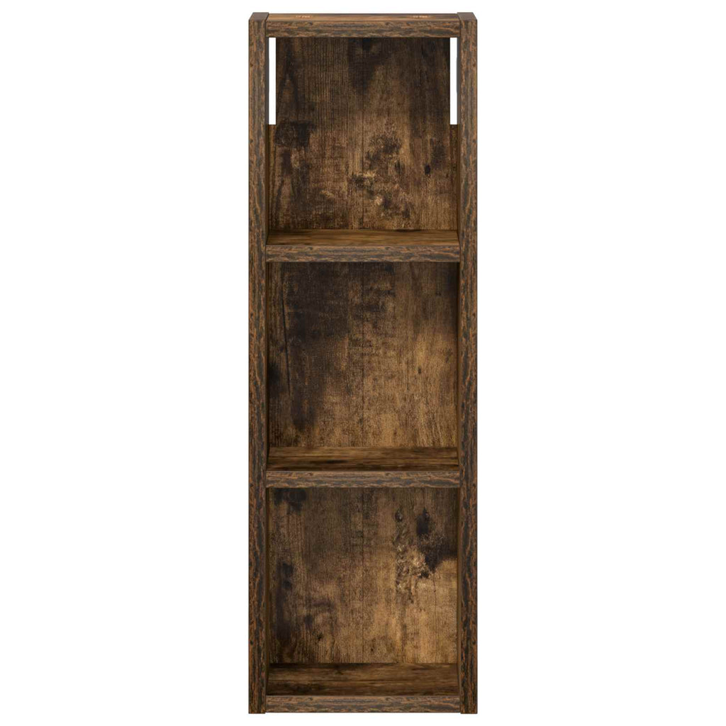 vidaXL Szafka ścienna łazienkowa z półką Dąb Wędzony 20 x 10 x 60,5 cm