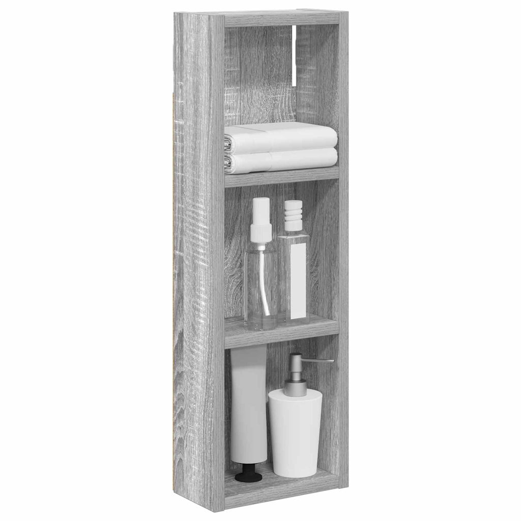 vidaXL Szafka ścienna łazienkowa Szary Sonoma 20 x 10 x 60,5 cm