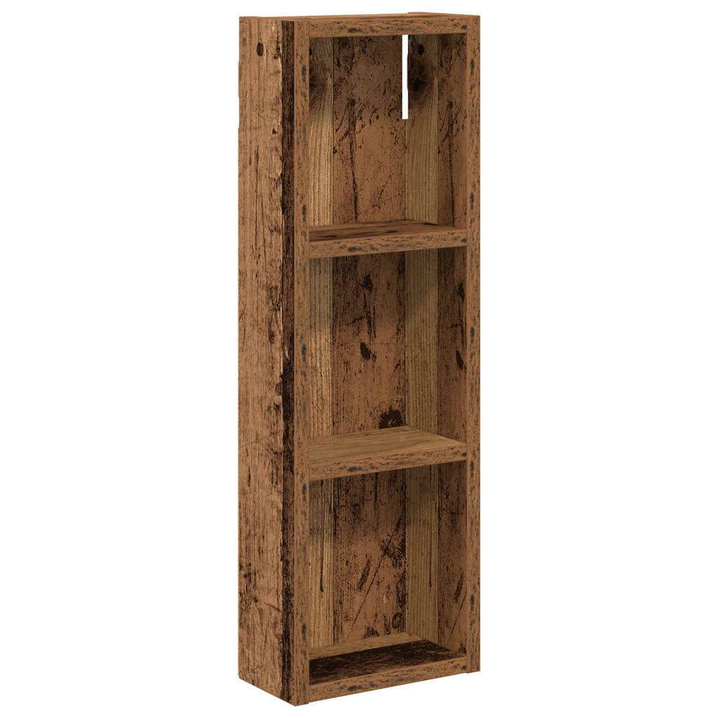 vidaXL Szafka ścienna łazienkowa Stare drewno 20 x 10 x 60,5 cm