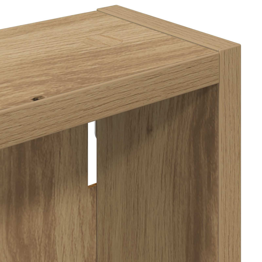 vidaXL Szafka ścienna łazienkowa Dąb rzemieślniczy 20 x 10 x 60,5 cm
