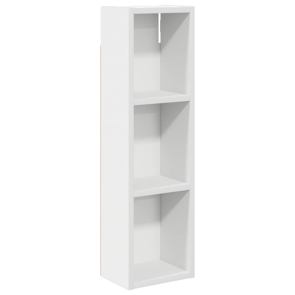 vidaXL Szafka ścienna łazienkowa z półką Biały 20 x 14 x 70 cm