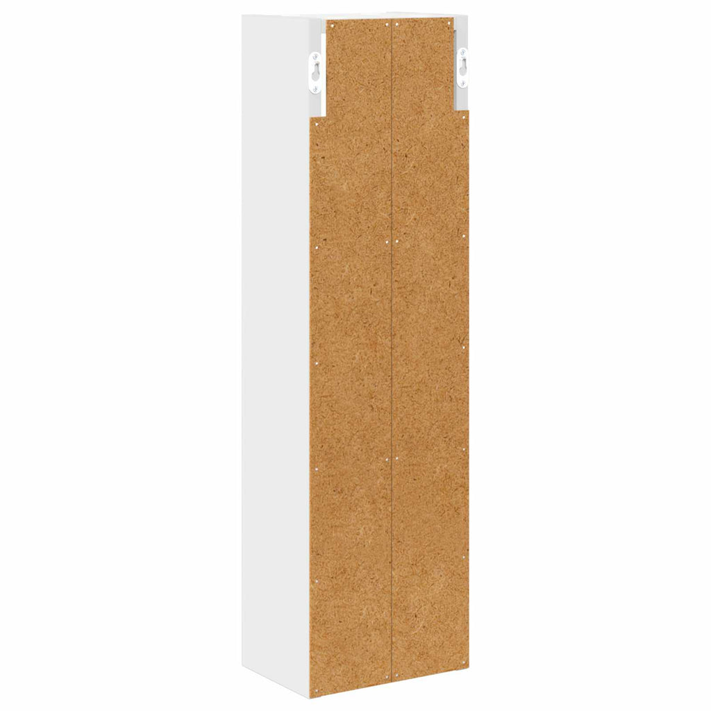 vidaXL Szafka ścienna łazienkowa z półką Biały 20 x 14 x 70 cm