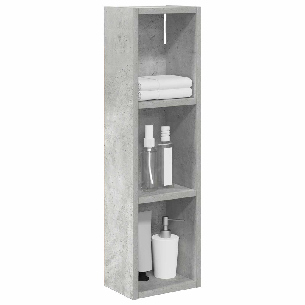 vidaXL Szafka ścienna łazienkowa Betonowy Szary 20 x 14 x 70 cm