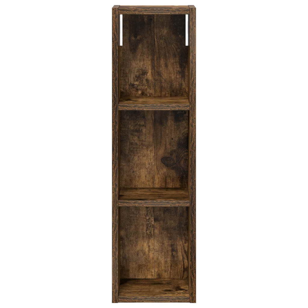 vidaXL Szafka ścienna łazienkowa z półką Dąb Wędzony 20 x 14 x 70 cm
