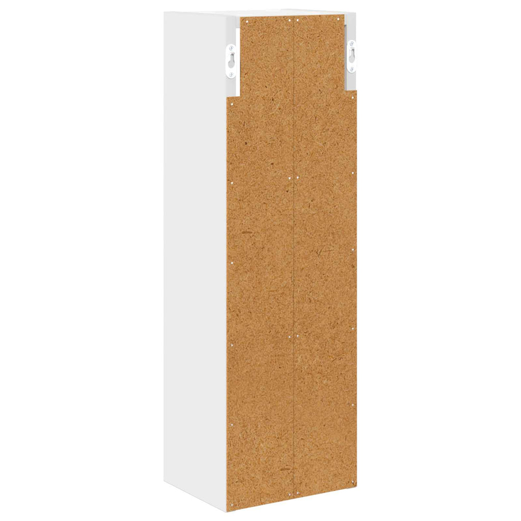 vidaXL Szafka ścienna łazienkowa z półką Biały 20 x 16 x 62,5 cm
