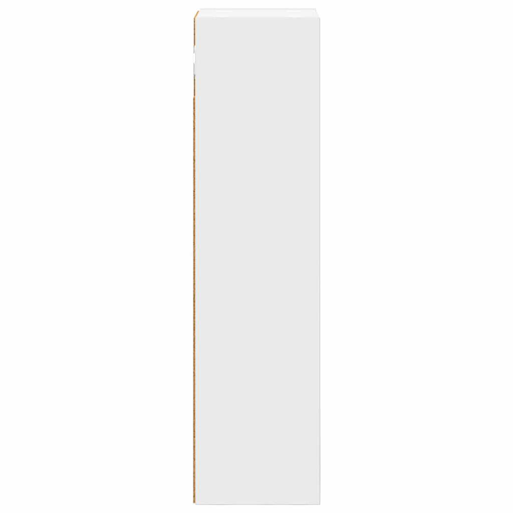 vidaXL Szafka ścienna łazienkowa z półką Biały 20 x 16 x 62,5 cm