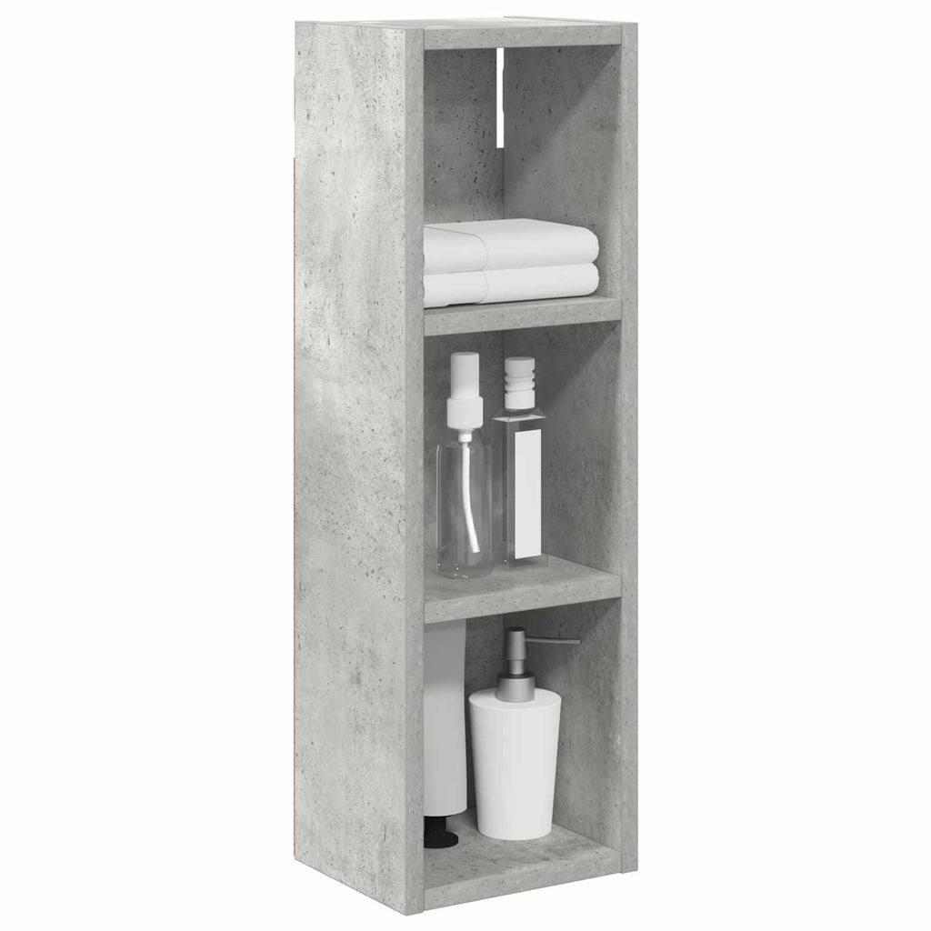 vidaXL Szafka ścienna łazienkowa Betonowy Szary 20 x 16 x 62,5 cm