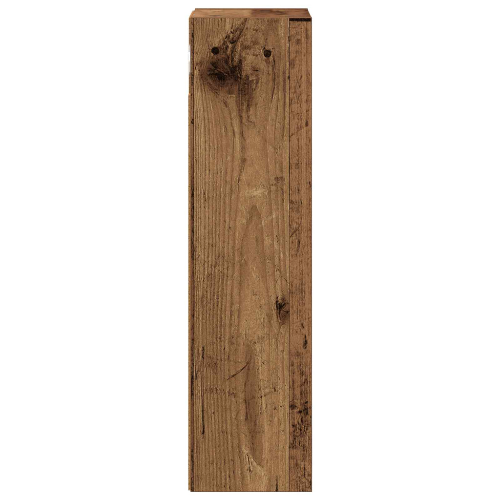 vidaXL Szafka ścienna łazienkowa Stare drewno 20 x 16 x 62,5 cm