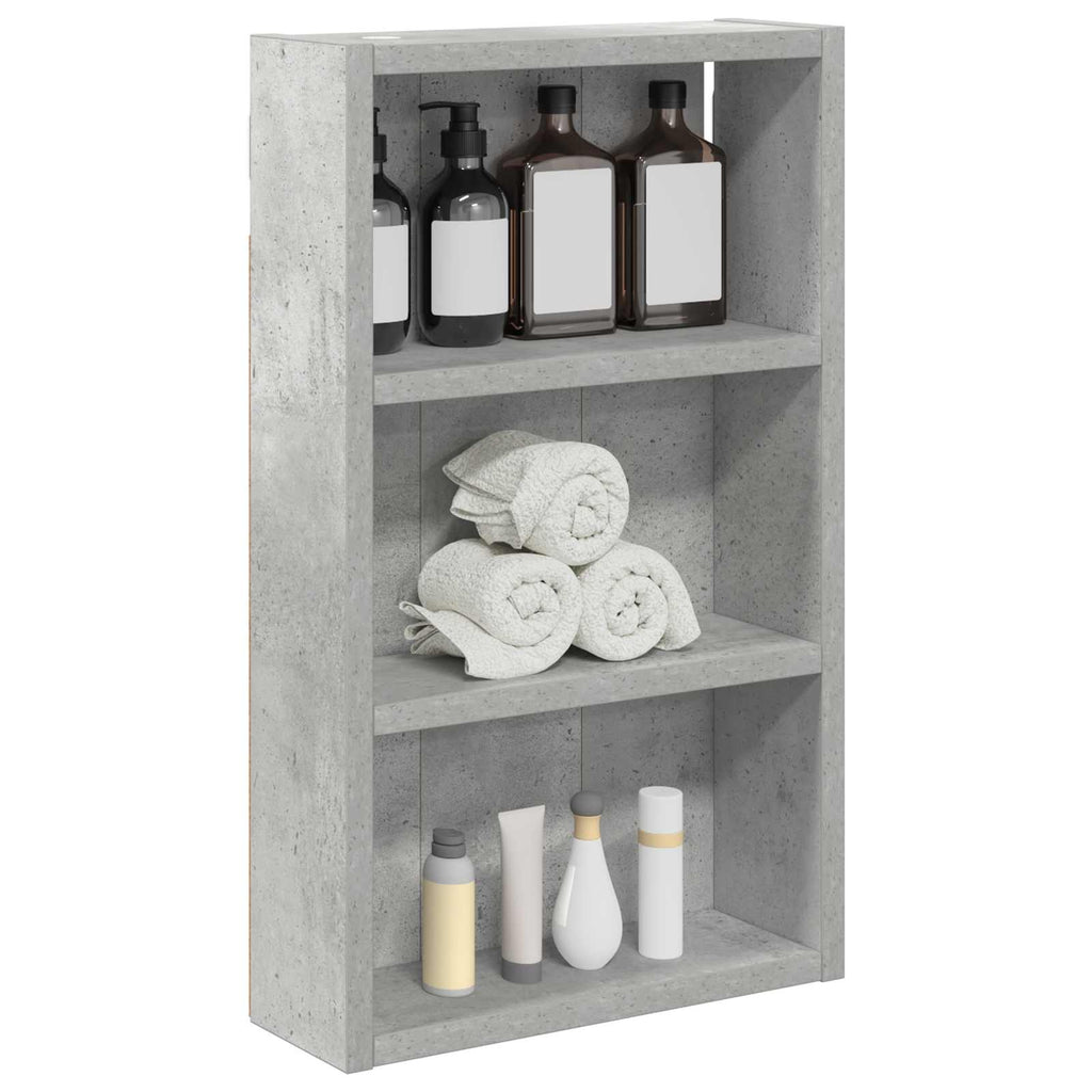vidaXL Szafka ścienna łazienkowa Betonowy Szary 30 x 10 x 50 cm