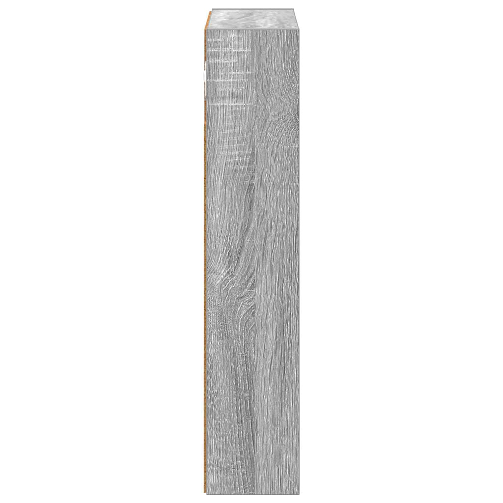 vidaXL Szafka ścienna łazienkowa z półką Szary Sonoma 30 x 10 x 50 cm