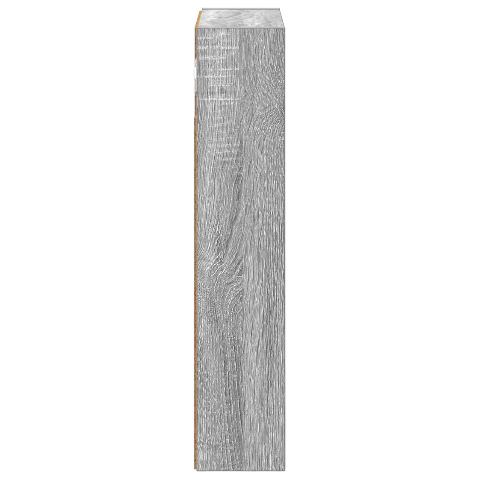 vidaXL Szafka ścienna łazienkowa z półką Szary Sonoma 30 x 10 x 50 cm