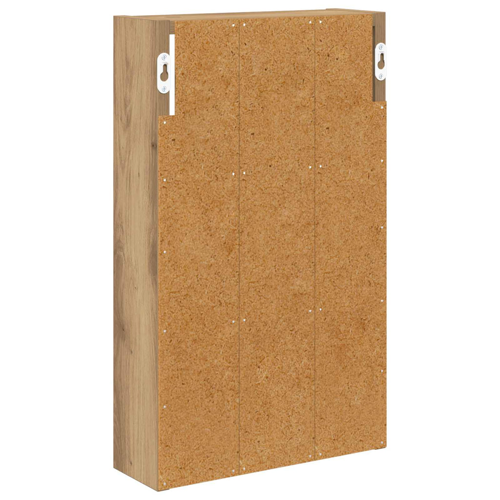vidaXL Szafka ścienna łazienkowa Dąb rzemieślniczy 30 x 10 x 50 cm