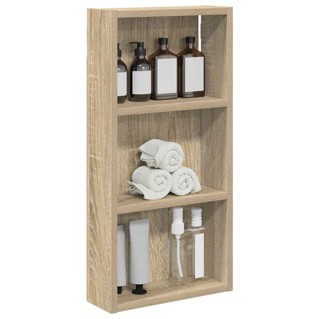 vidaXL Szafka ścienna łazienkowa z półką Dąb Sonoma 30 x 10 x 60,5 cm
