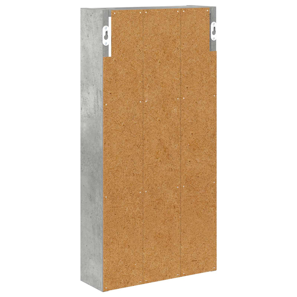 vidaXL Szafka ścienna łazienkowa Betonowy Szary 30 x 10 x 60,5 cm