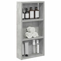 vidaXL Szafka ścienna łazienkowa Betonowy Szary 30 x 10 x 60,5 cm