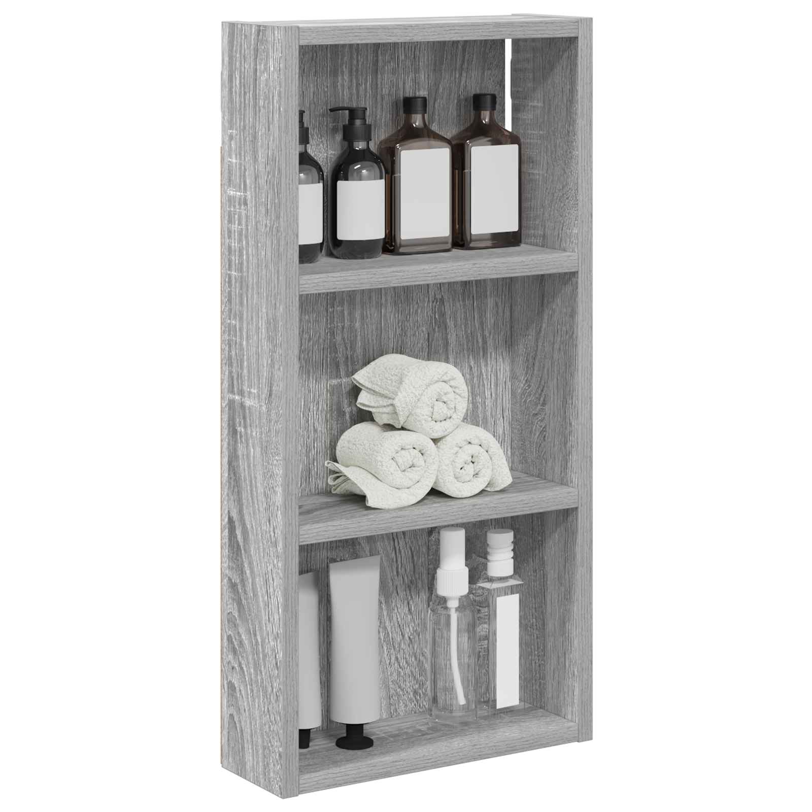 vidaXL Szafka ścienna łazienkowa Szary Sonoma 30 x 10 x 60,5 cm