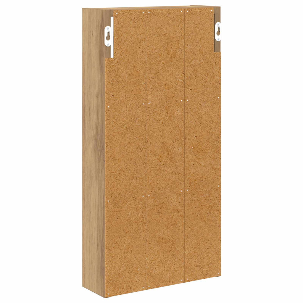 vidaXL Szafka ścienna łazienkowa Dąb rzemieślniczy 30 x 10 x 60,5 cm