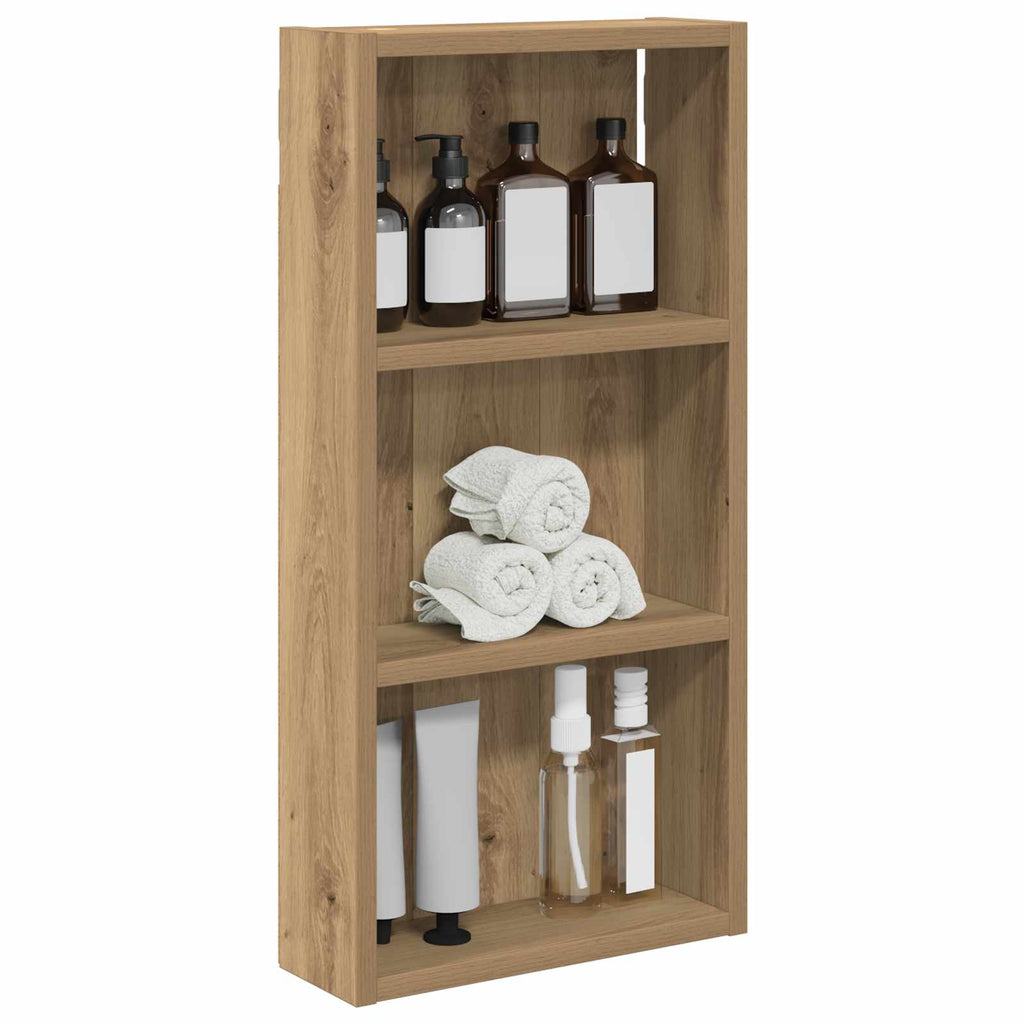 vidaXL Szafka ścienna łazienkowa Dąb rzemieślniczy 30 x 10 x 60,5 cm