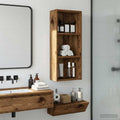 vidaXL Szafka ścienna łazienkowa z półką Stare drewno 30 x 14 x 70 cm