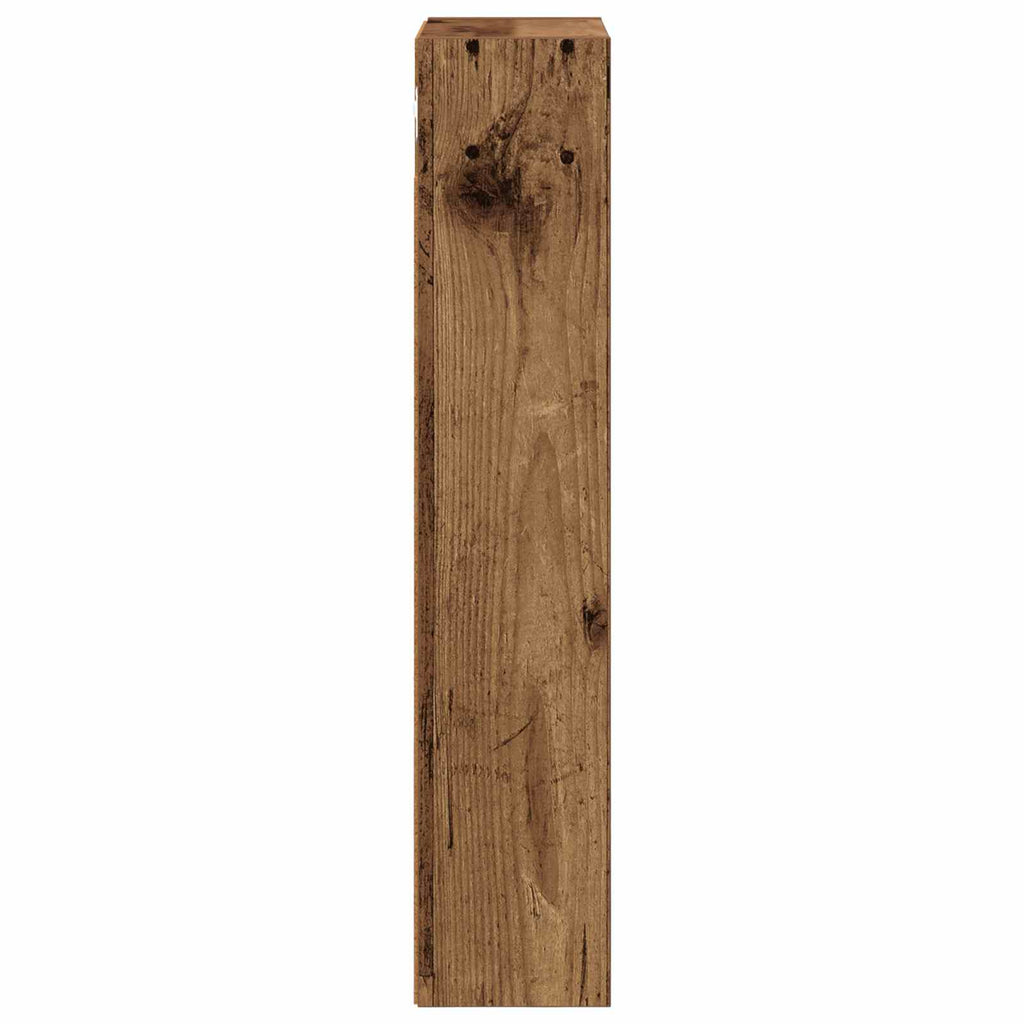 vidaXL Szafka ścienna łazienkowa z półką Stare drewno 30 x 14 x 70 cm