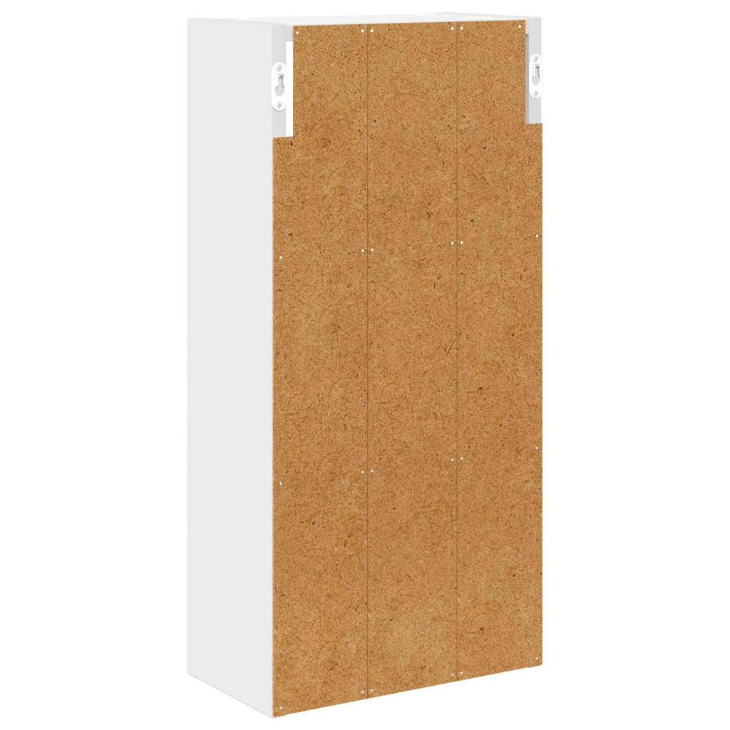 vidaXL Szafka ścienna łazienkowa z półką Biały 30 x 16 x 62,5 cm