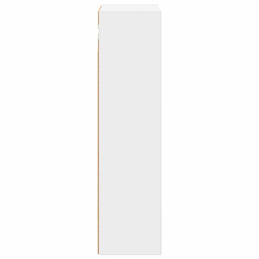 vidaXL Szafka ścienna łazienkowa z półką Biały 30 x 16 x 62,5 cm