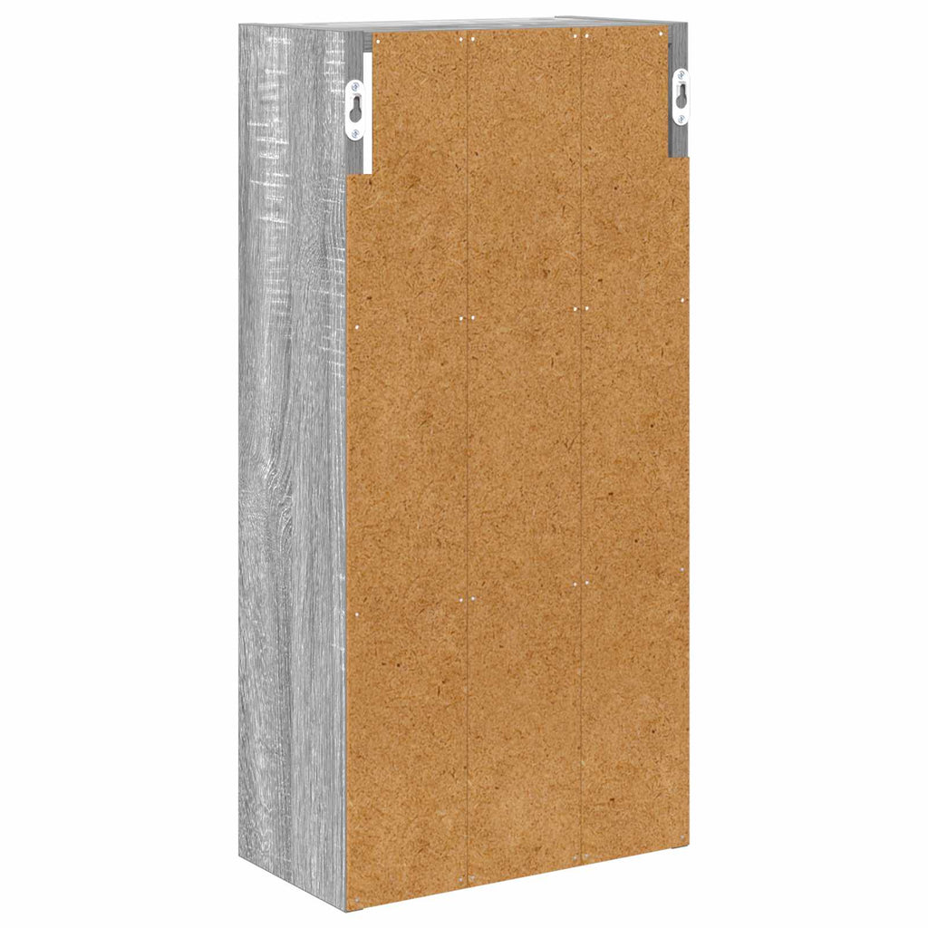 vidaXL Szafka ścienna łazienkowa Szary Sonoma 30 x 16 x 62,5 cm