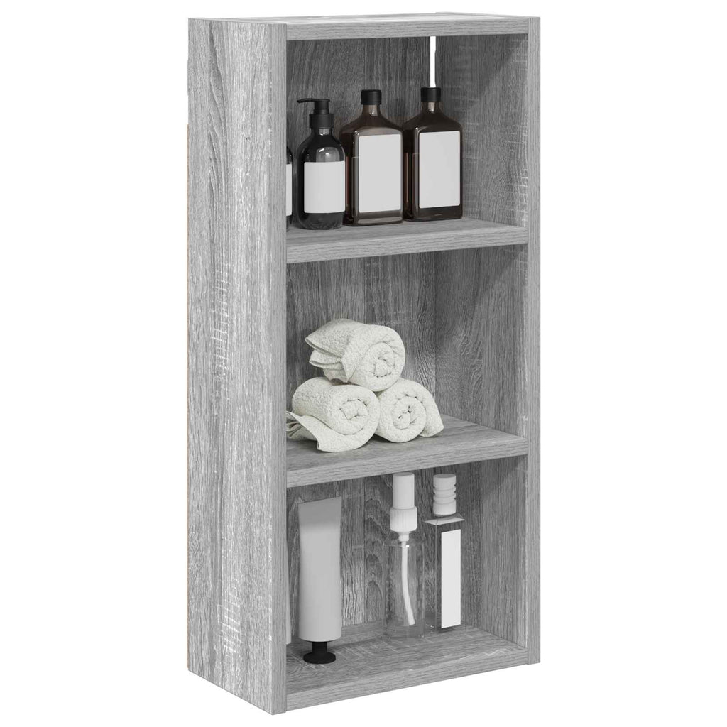 vidaXL Szafka ścienna łazienkowa Szary Sonoma 30 x 16 x 62,5 cm