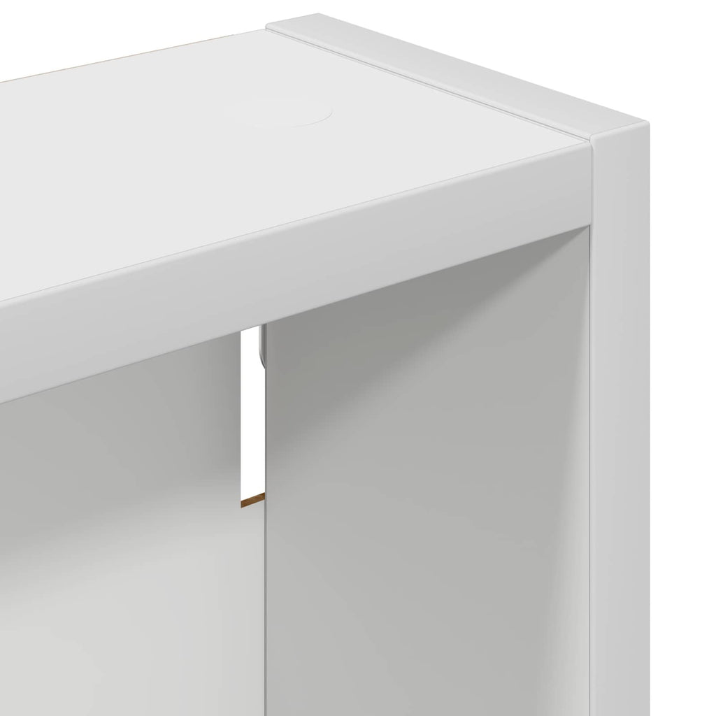 vidaXL Szafka ścienna łazienkowa z półką Biały 40 x 10 x 50 cm