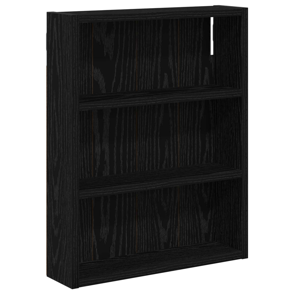 vidaXL Szafka ścienna łazienkowa z półką Czarny Dąb 40 x 10 x 50 cm