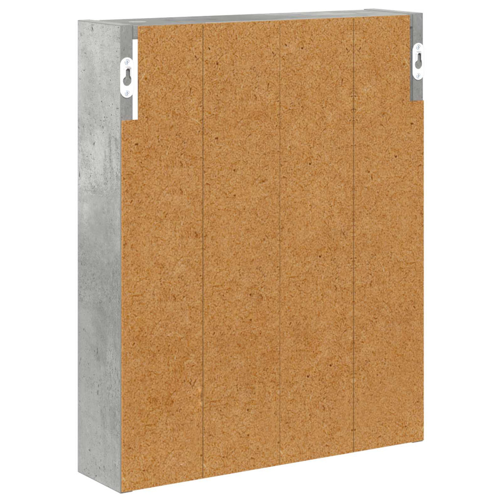 vidaXL Szafka ścienna łazienkowa Betonowy Szary 40 x 10 x 50 cm