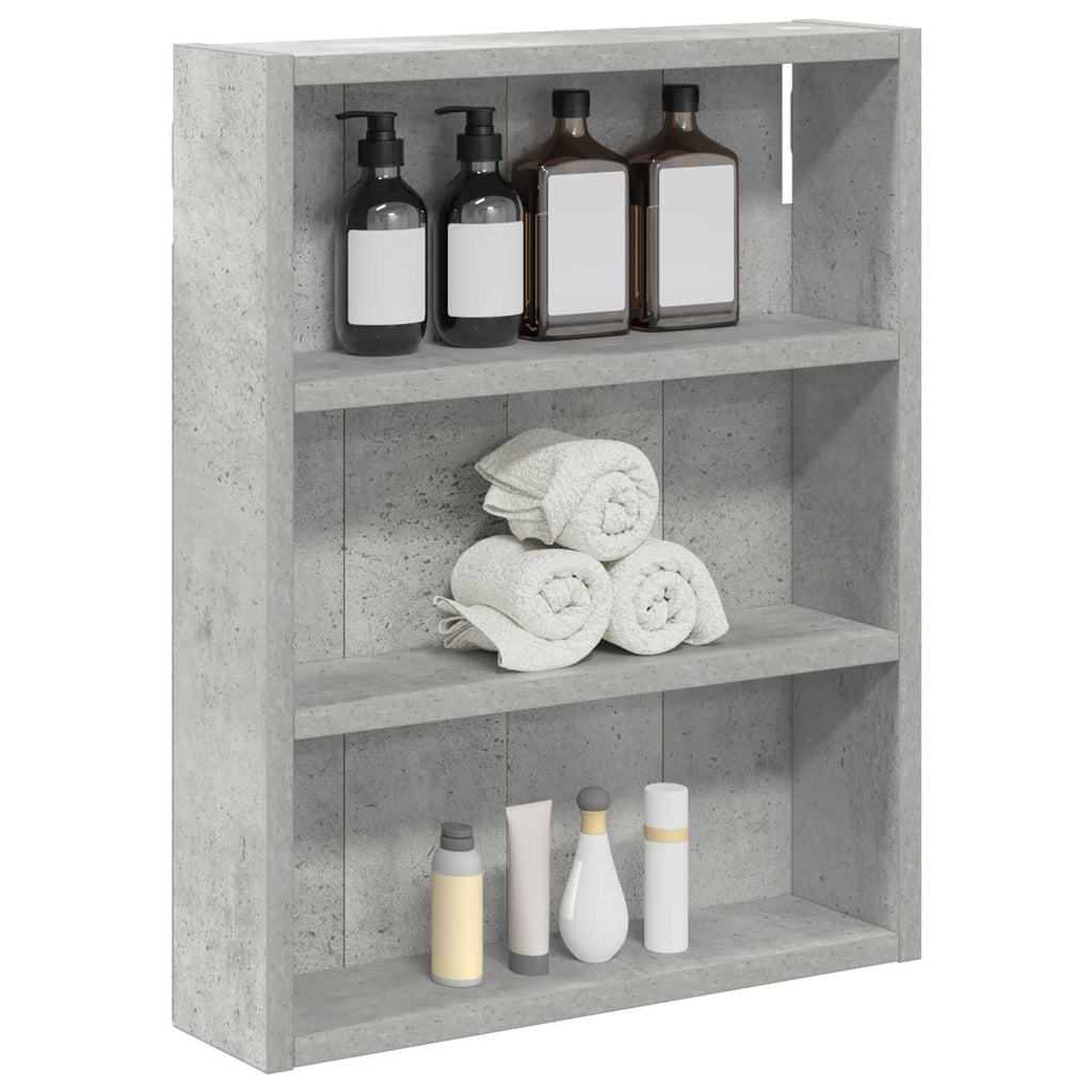 vidaXL Szafka ścienna łazienkowa Betonowy Szary 40 x 10 x 50 cm