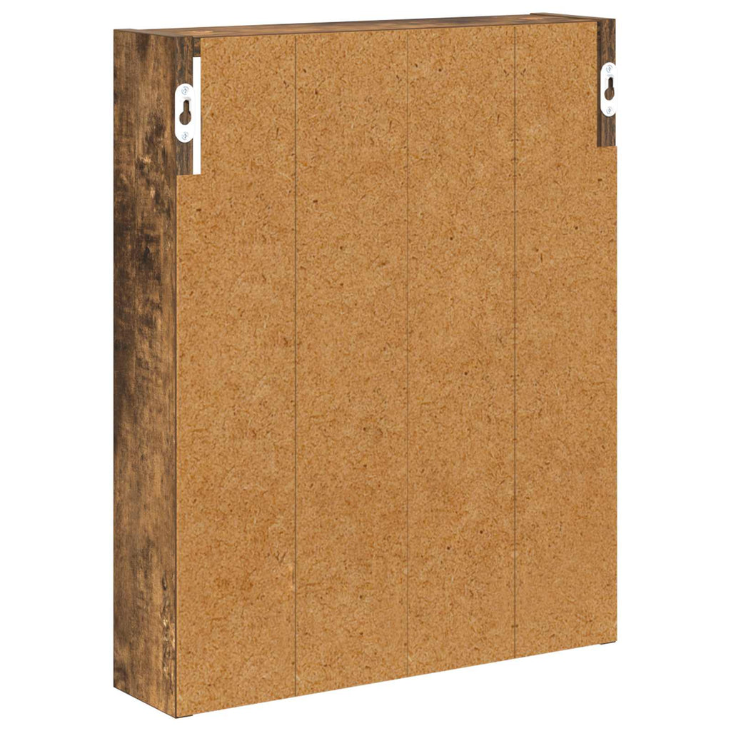 vidaXL Szafka ścienna łazienkowa z półką Dąb Wędzony 40 x 10 x 50 cm