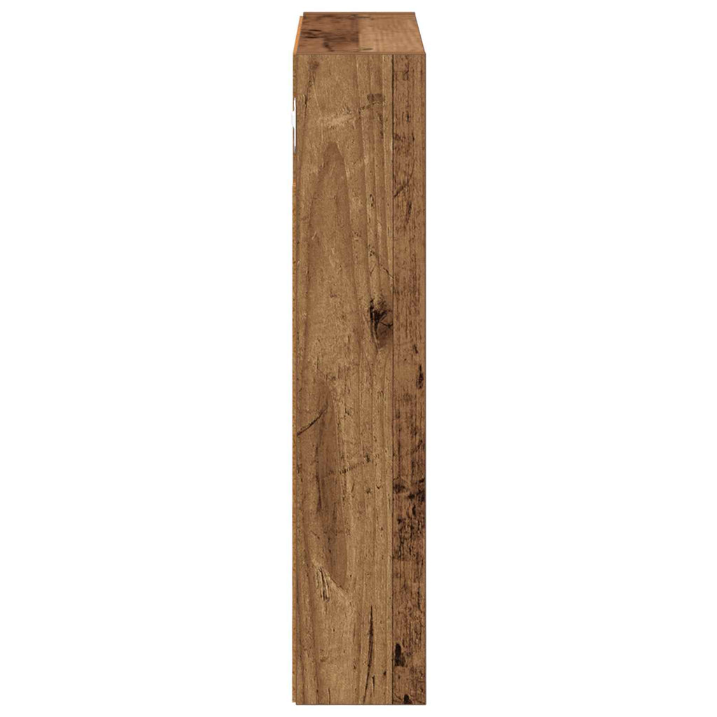 vidaXL Szafka ścienna łazienkowa z półką Stare drewno 40 x 10 x 50 cm